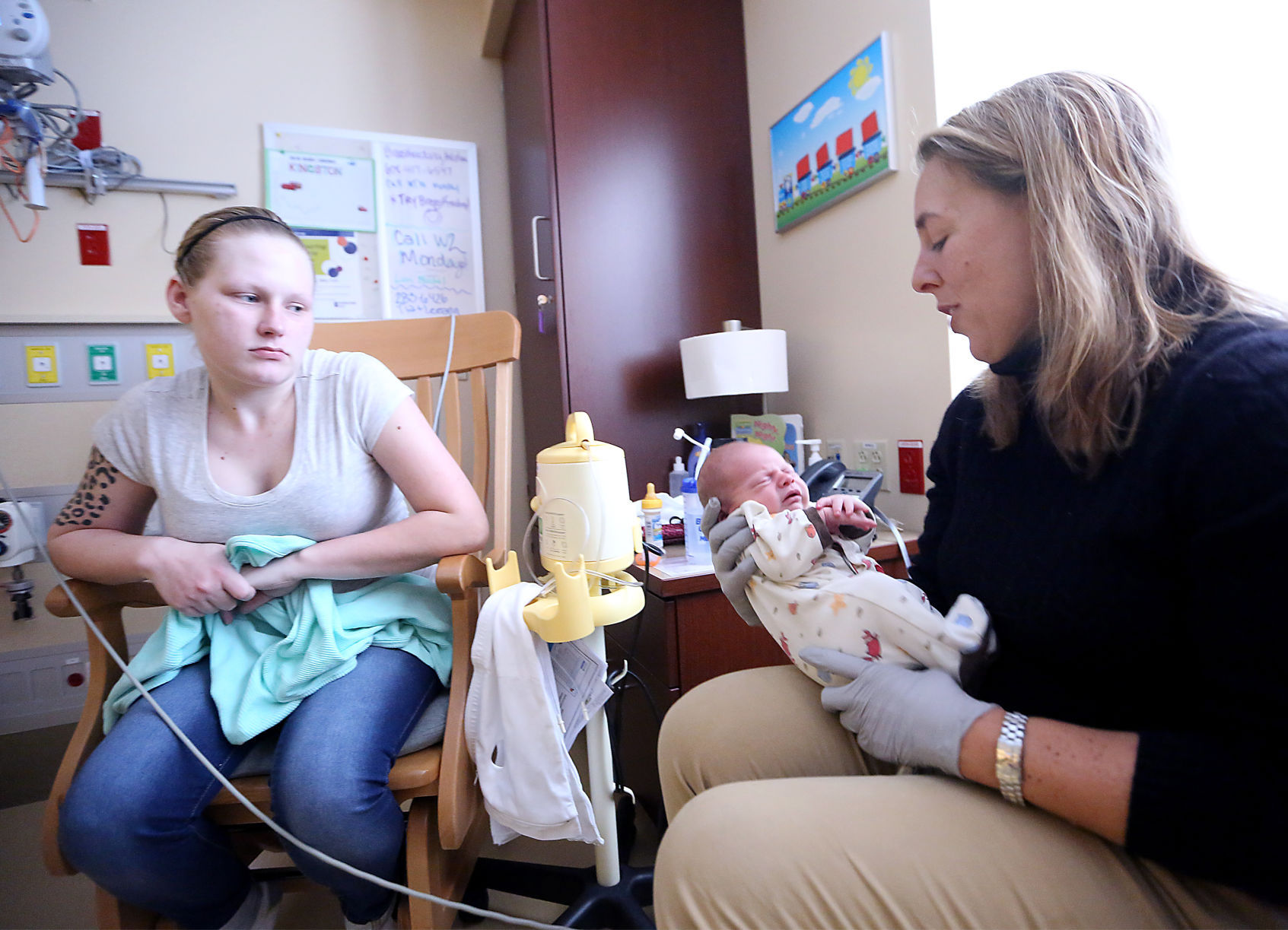 Dr. Goetz with Raeann Hammer and Kingston